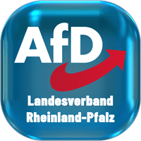 Button des AfD Landesverbandes Rheinland-Pfalz